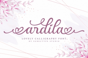 Ardila  Lovely Calligraphy Font Font Download