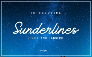 Sunderlines - Script and Sanserif Font Download