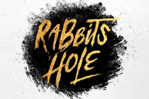 Rabbits Hole Brush Font + Bonus Font Download