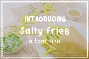 Salty Fries Font Trio Font Download