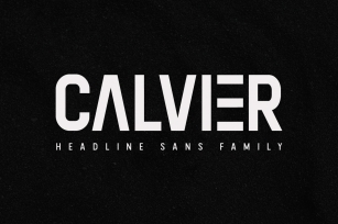 Calvier - Headline Sans Family Font Download