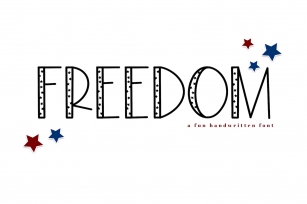 Freedom - A Fun Patriotic Font Font Download