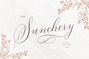 Sunchery Script With Free Extras Font Download