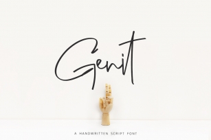 Genit - Classy Handwritten Script Font Font Download