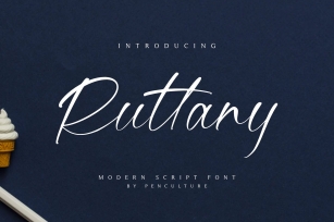 Ruttany- Modern Script Font Font Download
