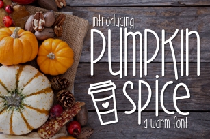 Pumpkin Spice a Warm Font Font Download