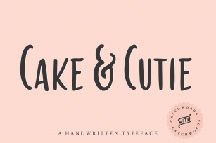 Cake & Cutie | A Handwritten Typeface Font Download