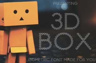 3D Box Font Isometric Style Paper Cut Font Download