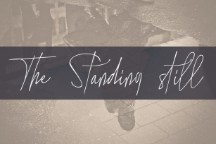 the standing still Font Download