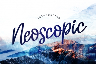 Neoscopic Brush Typeface Font Download