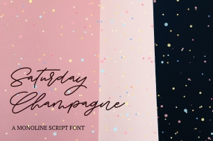 Saturday Champagne Font Download