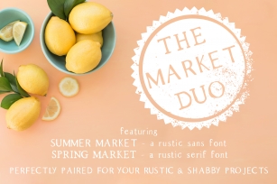 The Market Duo - Rustic Serif & Sans Font Combo Font Download