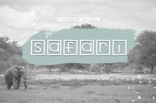 Safari - A Handwritten Box Font Font Download