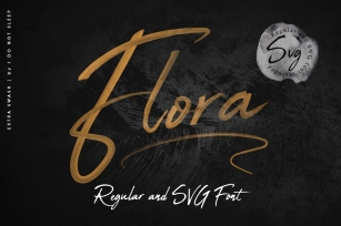 Flora SVG Font Font Download