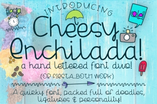 Cheesy Enchilada Font Duo Font Download