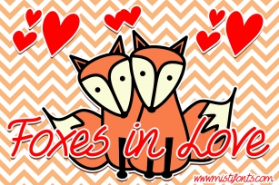 Foxes In Love Font Download