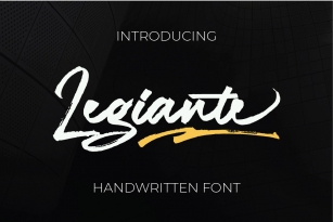 Legiante | Handwritten Fonts Font Download