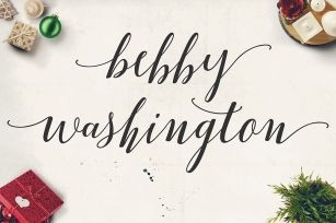 Bebby Washington Font Download