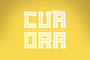 Cuadra - Block Font Download