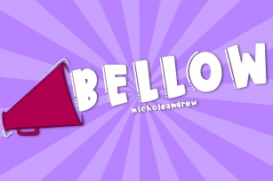 Bellow - A Loud Font Font Download