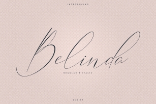 Belinda Script - Regular and Italic Font Download