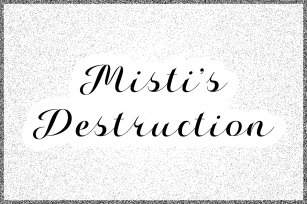 Mistis Destruction Font Download