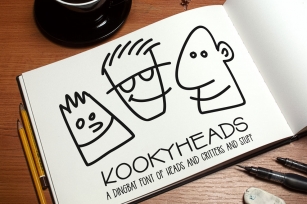 Kookyheads - a dingbat doodle font! Font Download
