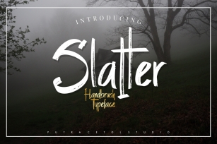 Slatter - Handbrush Typeface Font Download