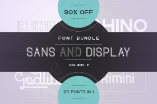 23in1 Sans and Display font bundle | Volume 2 Font Download