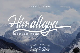 Himallaya Script Font & Swash Font Download