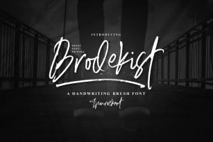Brodekist Brush Font Download
