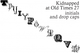 Kidnapped at Old Times 27 Font Download