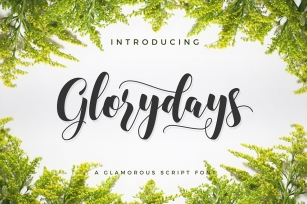 Glorydays Font Download