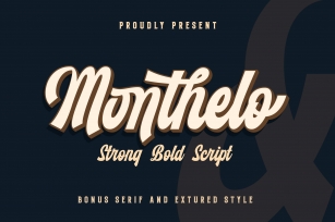 Monthelo - 3 font Font Download