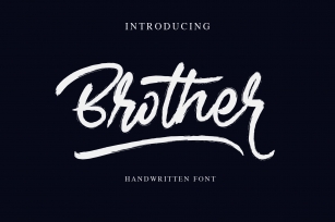 Brother - Handwritten Font Font Download