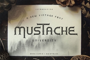 Mustache University Font Download