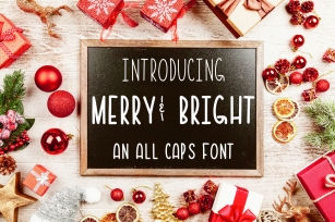 Merry & Bright All Caps Font Font Download