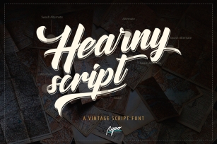 Hearny Script Font Download
