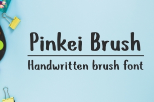 Pinkei Brush - Handwritten Brush Font Font Download