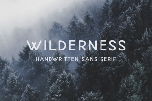 Wilderness | Handwritten Sans Serif Font Download