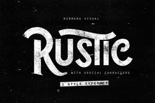 The Rustic - 2 style with special alternate! Font Download