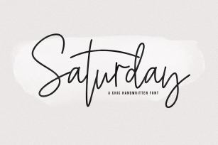 Saturday - Signature Script Font Font Download