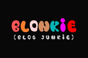 Blonkie Display Font Font Download