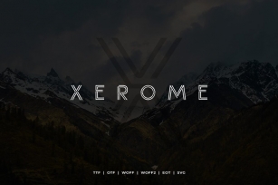 Xerome Display Typeface with Web-font Font Download