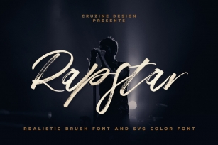 Rapstar Brush & SVG Font Font Download