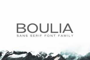Boulia Sans Serif Font Family Font Download