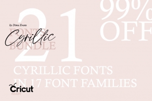 Cyrillic Fonts Bundle Font Download