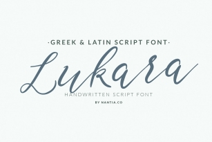 Lukara Pro Greek Script Font Font Download