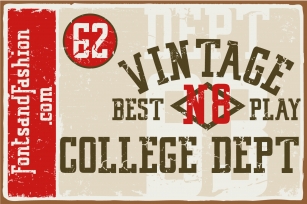 Vintage College Dept_Worn Font Download