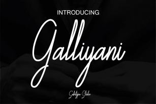 Galliyani Handwritten Font Style Font Download